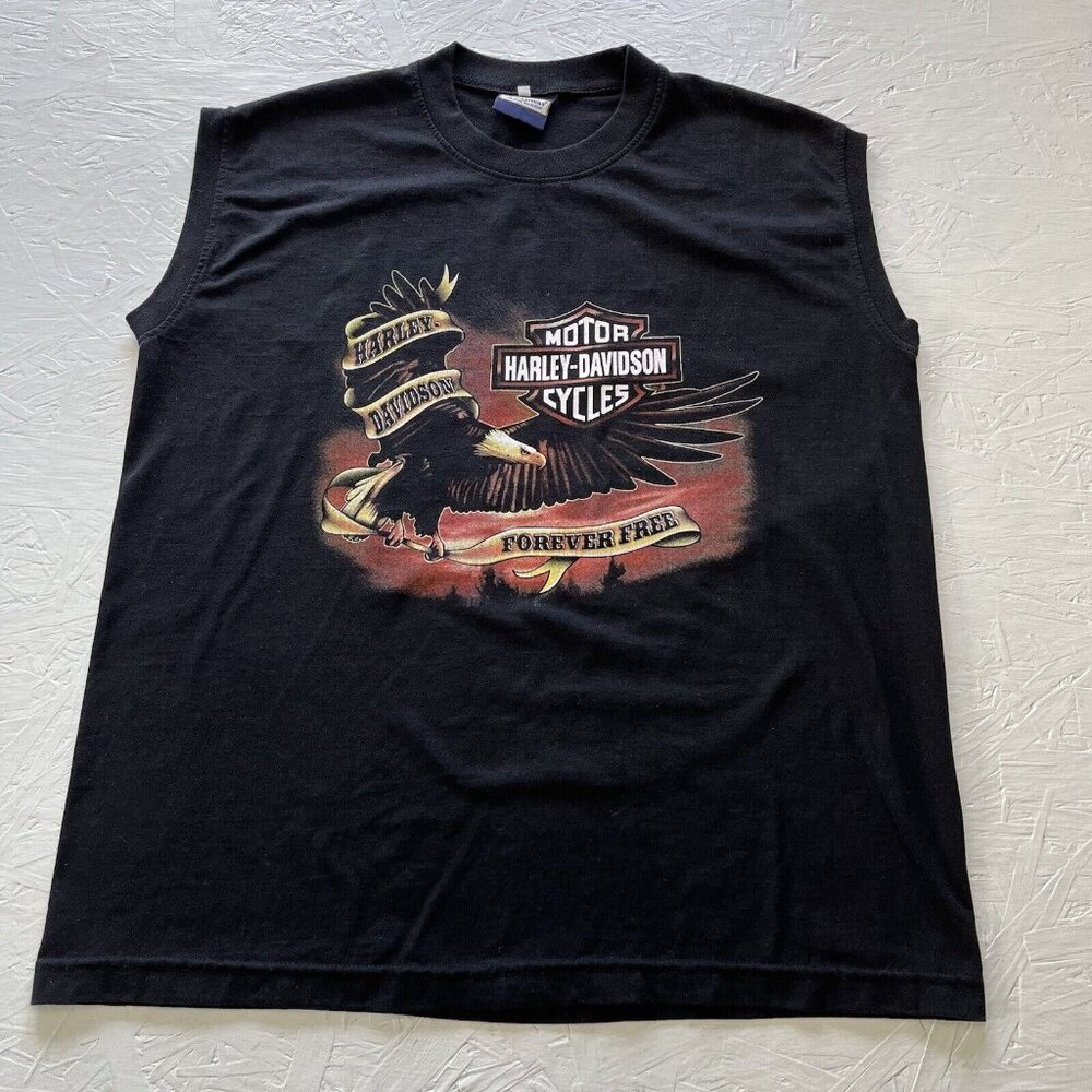 Harley-Davidson Motorcycle Jamaica Forever Free Eagle Graphic T-Shirt Size M